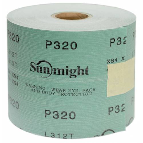 SUNMIGHT Шлиф. мат.L312TV в рулонах 115мм*50м на липучке Р320 (1м)