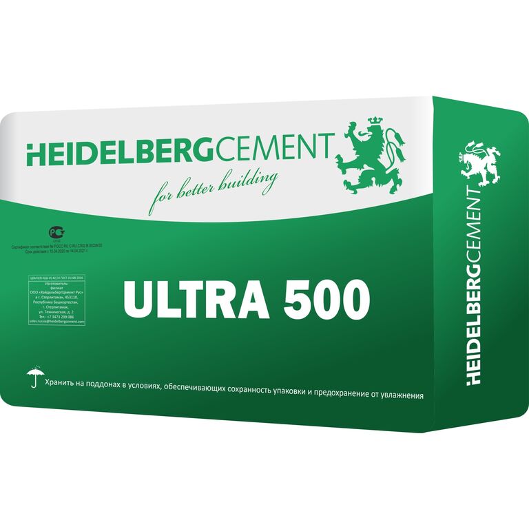 Цемент ULTRA 500 в таре 25кг.