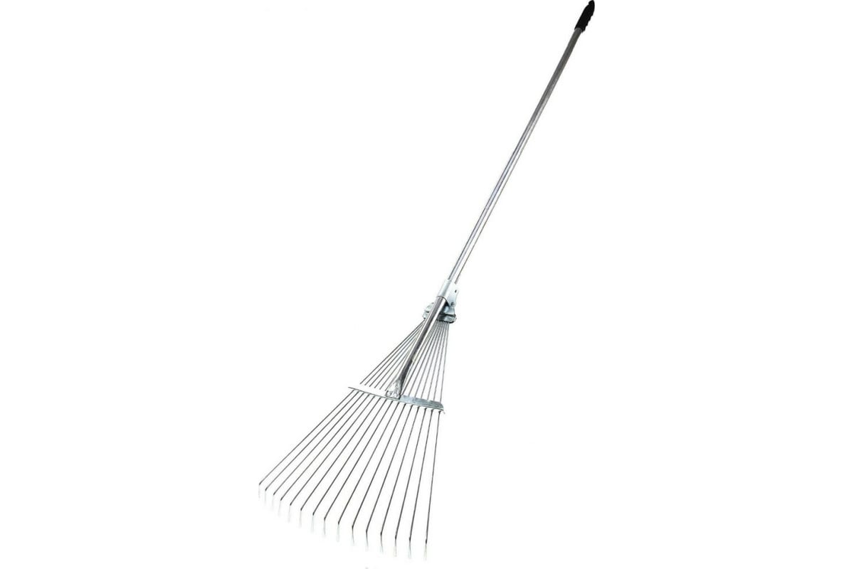 Грабли веерные раздвижные оцинкованные, 15-ти зубые