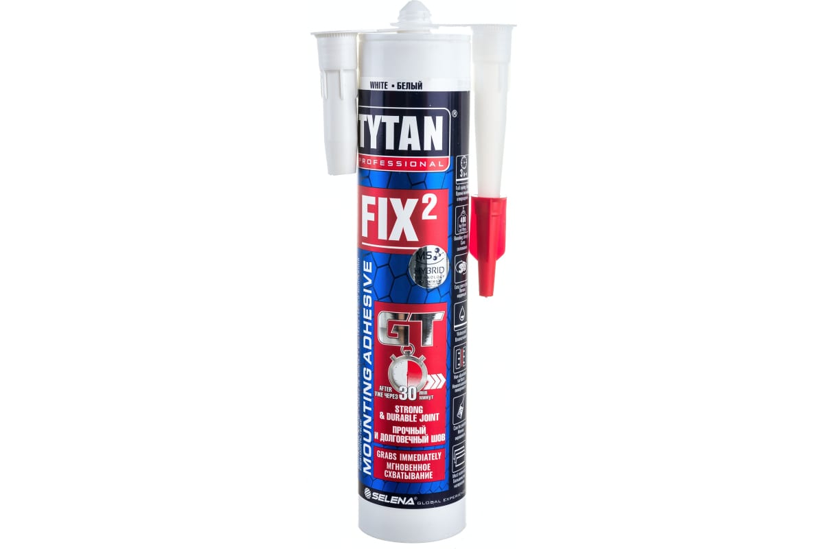 Клей монтажный Tytan Professional Fix2 белый 290 мл