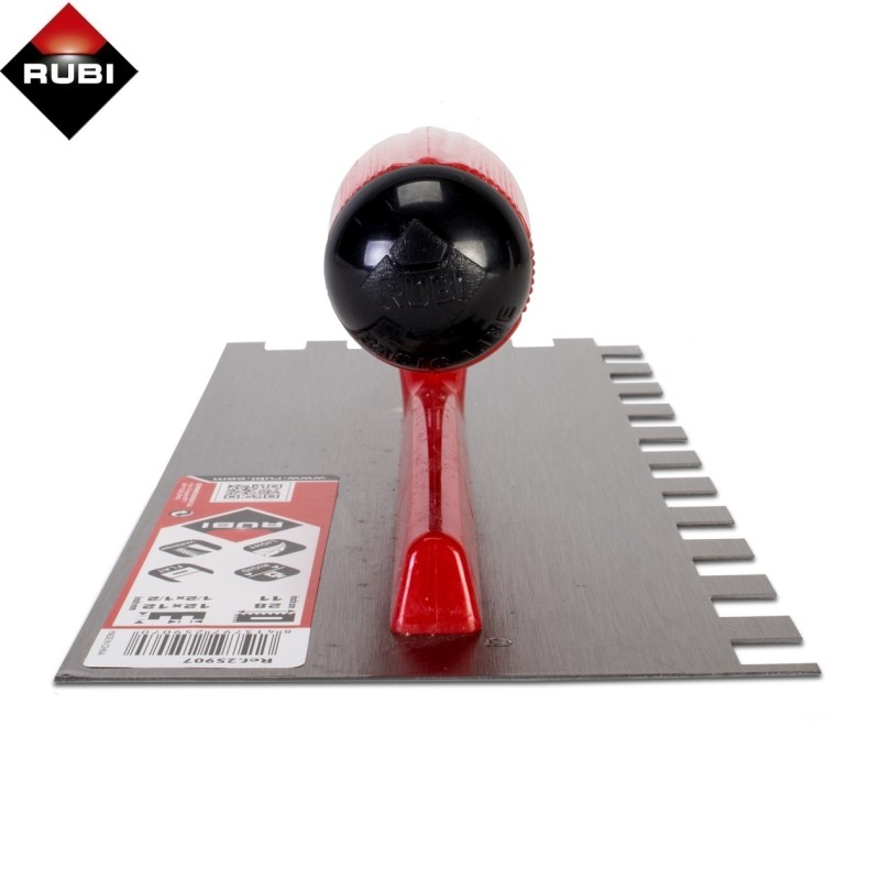 Шпатель строительный RUBI ( гребенка 12мм)